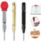 Körner Werkzeug Automatic Center Punch Automatische Center Bohrer Punch Metall Körner ​automatik Körner Center Hole Punch Tool Verstellbarem Körner Automatischer Bohrer，Gold,Schwarz,Silber，3pcs