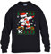 England Christmas Mens Sweatshirt World Cup 2025 Football Boys Pullover Jumper Funny Santa Dab Dabbing Novelty Unisex Gift Girls Kids Sweat Printed Design Black - Large