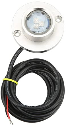 Marine-Unterwasserlicht, Marine-Unterwasser-LED-Licht DC 12 V 24 V Edelstahl, Universell Passend für Boots-Yacht-Wasserbeleuchtung (Blau)
