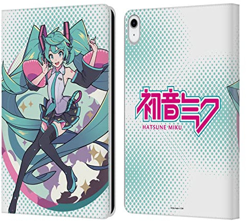 Head Case Designs Offizielle Hatsune Miku Pastelle Grafiken Leder Brieftaschen Handyhülle Hülle Huelle kompatibel mit Apple iPad 10.9 (2022)