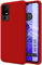Tumundosmartphone Cover Silicone Liquido Ultra Morbida per Tcl 40 Se Colore Rossa