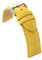 diloy Correa de cuero vacuno grabado cocodrilo escama cuadrada alomada deportiva – Para reloj – Tallas 14mm 16mm 18mm 20mm 22mm 24mm 26mm 28mm 30mm – Resistente y elegante 368 Amarillo 28mm