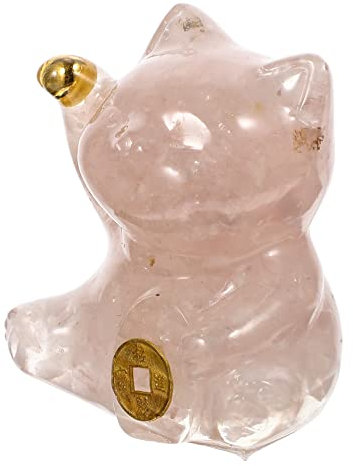 Abaodam Cartoon Katze Resin Figurine Handgefertigte Tischdekoration Für Zuhause Symbol Für Glück Und Perfektes Für Katzenliebhaber Und Feng Shui Deko