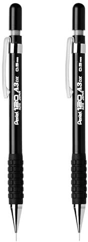 Pentel A3 120DX Porte-mine mécanique automatique – 0,5 mm – Corps noir – A300 (2)