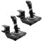 HUYE 2 Pack Metal Desk Mount Bracket Holder Compatible with Turtle Beach VelocityOne Flight Stick & Logitech G Extreme 3D Pro USB Joystick for Windows (Flight Stick Not Included) - Black