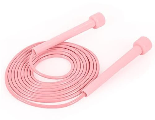 LuLiyLdJ Cuerda de saltar rosa para niños, cuerda de saltar para boxeo, cuerda de saltar profesional, cuerda de gimnasia, cuerda de saltar (2.8M)