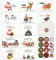 Syunyin Weihnachtskarten, 12 Stück Weihnachtskarten mit Umschlag Set, Klappkarten mit Briefumschlag Grußkarten Basteln Weihnachten Karte Postkarte, Frohe Weihnachten, 10 x 15 cm