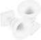 Toyvian 2pcs Mini Roman Column Flower Pots for Dollhouse Decor Elegant Plant Pots for Micro Landscape