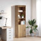 Myheimly Highboard，Eichen-Optik, Schrank, Lagerschrank, Schrank hoch, Beistellschrank, hoher Schrank, Schrank mit Tür Artisan-Eiche 50x35x180 cm Holzwerkstoff