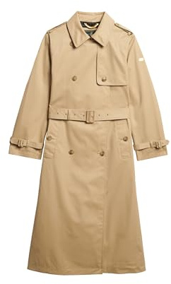 Superdry Damen Klassischer Trenchcoat