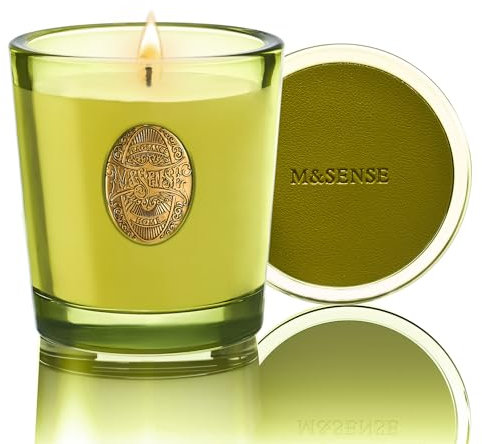 M&SENSE Duftkerze Seattle Rainforest,260g Duftkerzen im Glas Natürliche Soja-Kerze,55 Stunden Brenndauer,Weihnachten Kerzengeschenke für Frauen & Männer