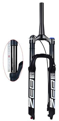 LYYCX Mountainbike Vordere Federgabel MTB Luft Gabel 26 27.5 29 Zoll 160mm Federweg Rebound Adjust Ultraleicht Fahrradgabel QR 9mm Schwarz(Tapered Remote Lock Out,29 inch)