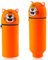 DEZP 1 Stück Kawaii Pencil Case 2 In 1 Soft Silicone Federmäppchen 18.5 * 6.5Cm, Multifunktions Tiere Theme Pen Holder Zipper Colored Pencils Marker, stifte mäppchen Für Legami Pens(Hai，C) (Tiger)