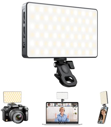 Selfie Light Ring Light for Phone: 90 LED Rechargeable iPhone Fill Lights, Ring Light for Camera Picture, Makeup Photo, Video Conferences, Laptop Use, Zoom Meetings, TikTok, Vlog Photography