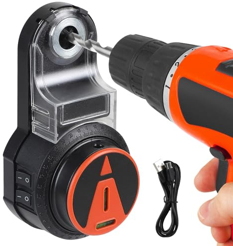 CPROSP Collecteur de Poussière avec Niveau Laser, Boîtier Collecteur | Pour le Perçage sans Poussière de Surfaces Planes; Suspendre des Tableaux De Poussière avec Ventouse Électronique à Vide