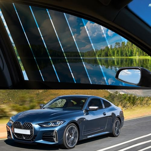Tönungsfolie Auto, Sonnenschutzfolie Selbstklebend für Autoscheiben, Sichtschutzfolie, Blockiert UV-/IR-Strahlen, Sonnenschutz, Kratzfeste Autofensterfolie, Heat & Glare (20% VLT, 50x300cm)