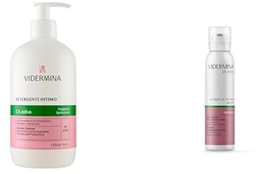 Bundle Vidermina CLX‑Attiva – Detergente Intimo 500 ml + Mousse Intima 150 ml – pH 5.5 – Con Complesso Antimicrobico Vegetale – Igienizzante e Protettivo – Ipoallergenico e Senza Sapone