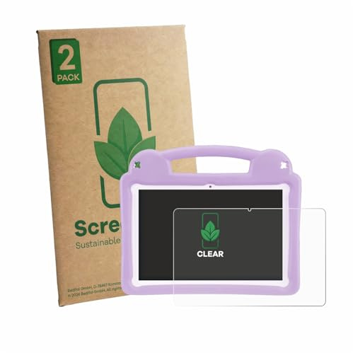ScreenLeaf 2 Stück Schutzfolie für LETGOSPT Kids Tablet 10.1 [nachhaltiger Displayschutz, Folie, transparent, kratzfest]
