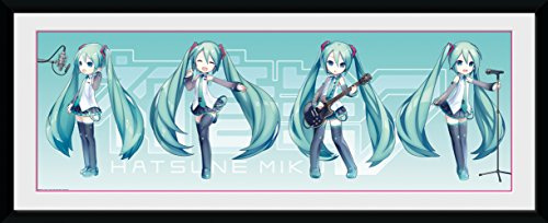 GB Eye Hatsune miku-hatsune Chibi Gerahmter Druck, mehrfarbig, 30 x 75 cm