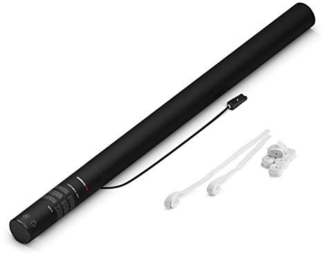 Luftschlangen Kanone 80cm weiß, elektrisch