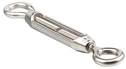 WedDecor Turnbuckle Wire Tensioner M10 Stainless Steel Hook And Eye Rope Cable Tension Adjustable Wire Tensioner Kit Heavy Duty Tensioner Hook for Climbing Plant, Securing Shade, Tent Rope