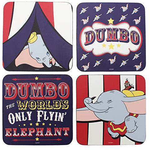Disney CST4DC02 Coasters, Wood