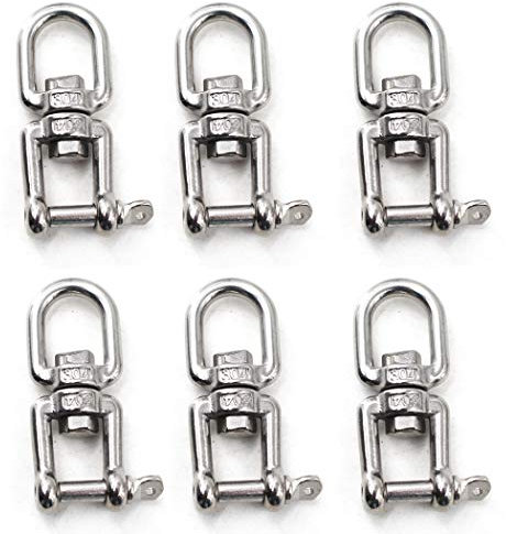 M5 Kettenverbinder mit Schwenkbügel 304 Edelstahl (6 Stücke)