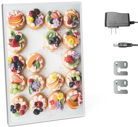 Foh Möbel LED-Hintergrundbeleuchtung Filmposterrahmen mit Postergröße, heller Lichtkastenrahmen und Display-Schildhalter für Werbungen, Flyer und Restaurant-Speisekarten (Silber, A2(23.39x16.54))