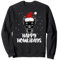 Dobermann mit Weihnachtsmann-Mütze | Happy Howlidays Sweatshirt