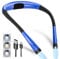 Glocusent Lampe de Lecture de Cou Rechargeable au Lit, 3 Couleurs, 6 Niveaux de Luminosité, Bras Pliables, Longue Durée de Vie, Parfaite pour la Lecture,Le Tricot,la Réparation