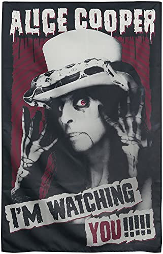 Alice Cooper I'm Watching You!!!!! Unisex Flagge Multicolor 100% Polyester Band-Merch, Bands