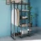 ZINUS Perchero con zapatero, árbol de pasillo independiente con banco Perchero industrial con 4 estantes Barra de ropa para dormitorio Salón Pasillo Entrada - Diseñado en España - 5 años de asistencia