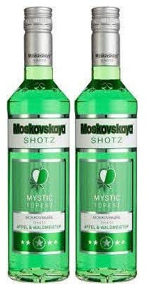 2 Flaschen Moskovskaya Mystic Forrest a 0,5 L 17% vol. Vodka