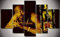 5 Teilige Leinwandbilder Painting Kunstdruck Tupac Amaru Shakur Hip Hop Rap Bilder auf Leinwand 5 Teile Leinwanddrucke Wohnzimmer Wohnkultur 100X55Cm