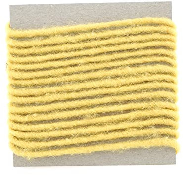 finemark 3 m x 3-4 mm Wollkordel GELB Wolldocht Kordel 100% Wolle Filzband Dekoband Schleifenband Geschenkband Filzkordel Wollschnur Wollband Bastelwolle