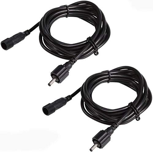 GreenClick 6.56ft/2M Extension Cables to Garden Lights, IP65 Waterproof, Suitable for 6-in-1 RGBW LED Landscape Lights and Warm White Garden Spotlights(2 Pack)