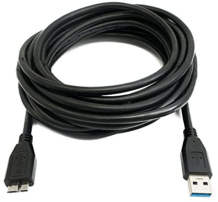 System-S Câble USB 3.0 Micro B mâle vers Type A mâle Noir 5 m