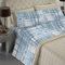 Banzaii - Completo Lenzuola Singolo In Microfibra Made In Italy Con Angolo h 30 cm Gaia Azzurro