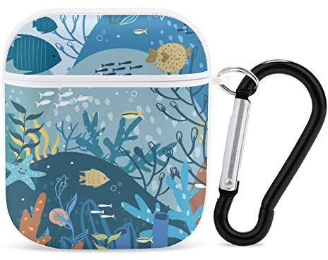 Airpods-Hülle Algen Und Fisch Airpod Hard Case Cover Kopfhörerhüllen Für Apple Airpods1 Airpods2