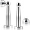 Magnetic Door Stop, 5 Inch Long Door Stop, 120mm Stainless Steel, Heavy Duty Magnetic Door Stopper Floor Wall Mount Soft-Catch Magnetic Door Holder Catch Doorstops to Keep Door Open, 2 Pack