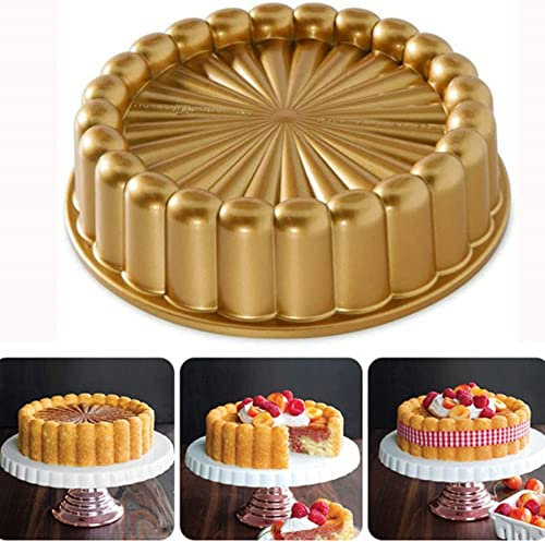 Falygda Charlotte Kuchen Form, Einheits GrößE, Gold Danksagung Weihnachts Familie Kuchen Form