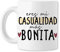 Enamorados (BAOBAB REGALOS - Eres mi casualidad más bonita - Taza cumpleaños original para regalar a novio, novia, San Valentín con frase y dibujo, café desayuno. Cerámica blanca …)
