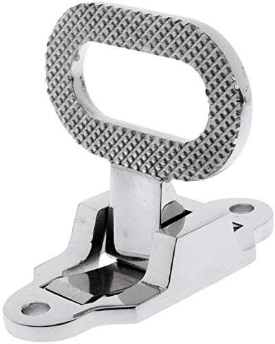 Ferleiss 108 x 81 mm Anti-Rutsch 316 Edelstahl Faltbare Mast Step Marine Yacht Auto Wohnmobil Trittstufe Ausklappbarer Schritt