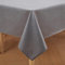Homaxy Leinenoptik Tischdecke Abwaschbar Lotuseffekt Eckig 140 x 300 cm Tischtuch Leinendecke Wasserabweisend Tafeldecke Tischwäsche Fleckschutz, Dunkelgrau