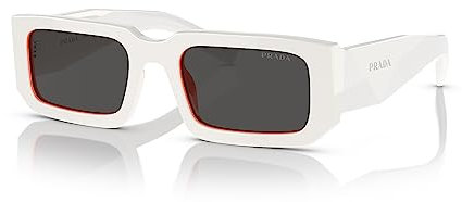 Prada Herren Sonnenbrille, Weiß/Orange