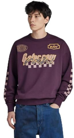G-STAR Hombre Moto Sport Graphic Loose Sweater