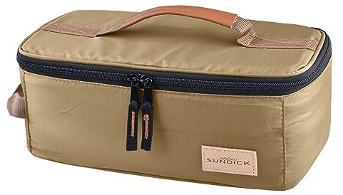 TRIWONDER Camping Utensils Storage Bag Camping Gadgets Cutlery Tableware Pouch Cooking Utensil Organizer Portable Toiletry Wash Bag for Travel Picnic Barbecue (Khaki)
