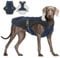 ALAGIRLS Hundemantel Winter Hundemantel Französische Bulldogge Warm Hundemantel Hundemantel für Kleine Hunde ALADC1105-Navy-XL