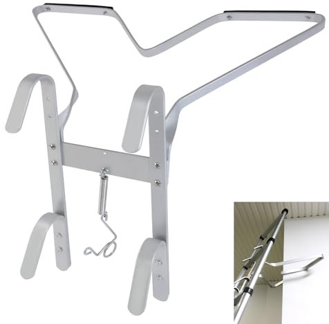 Ladder Standoff Universal V Shape for Downpipe/Corner/Trees Circular Anti Slip Protection Safety Stand-off Portable Suitable for Telescopic Extension Multi-Purpose Ladder Accessory