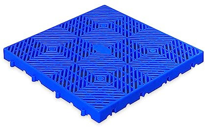 asdchZen Gochusx Kunststoffpaletten, Leichte Palettenlagerregale, wasserdichte Lagerunterlage Aus Polyethylen, Lagerregal Für Küchenschränke, Leicht Zu Stapeln (Blau, 3Er-Pack)(Blue 3 Pack)